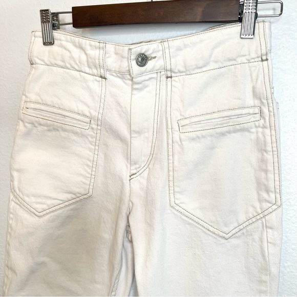 Isabel Marant Cotton Denim Straight Pants - Picture 2 of 6